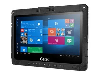 Rugged Getac K120 tablet with 12.5 inch touchscreen and protective frame