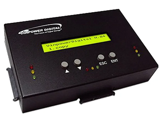 VinPower VinPower HDDMINIDUP-2 duplicator, 2 target SATA 2.5 3.5 128MB DDR2 — produktfoto