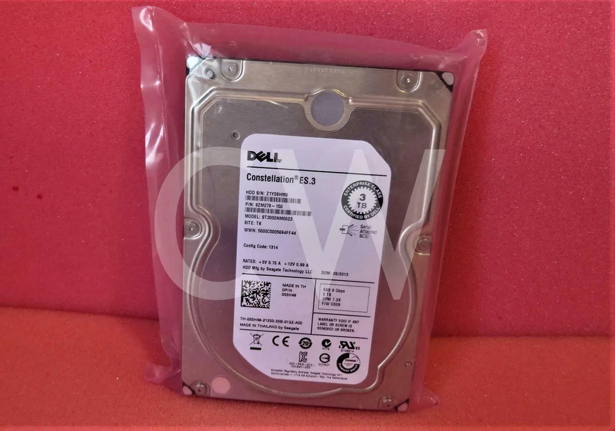 DELL DELL 55H49 3TB 7.2K 6Gb/s 3.5" SAS internal hard drive — 제품 사진