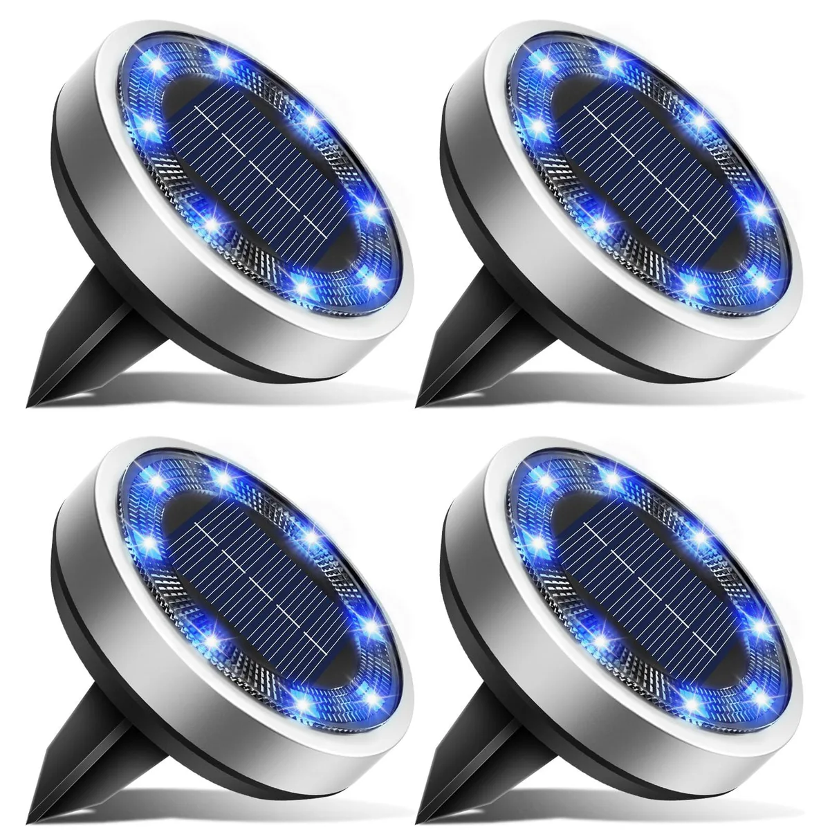 btfarm DC-CD915 4 Pack Solar Landscape Lighting Blue — termékfotó