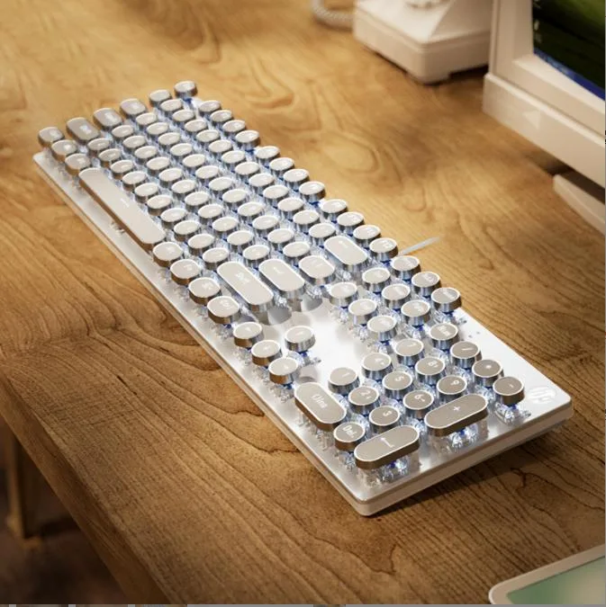 HP HP Mechanical Gaming Keyboard Blue Switches Silver White Light — product photo