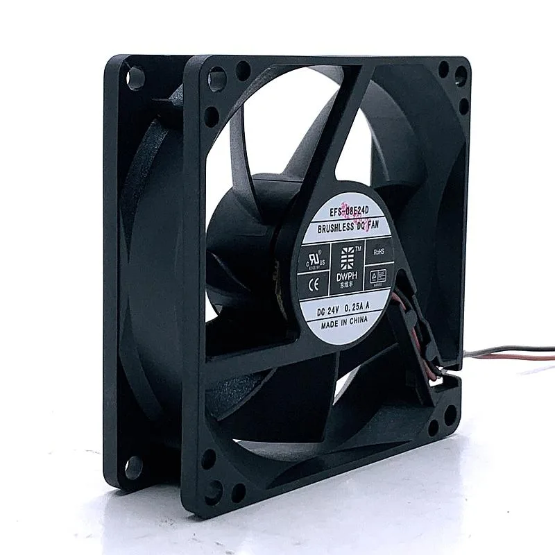 SXDOOL SXDOOL efs-08e24d 80mm 24V 0.25A 2300rpm case fan — product photo