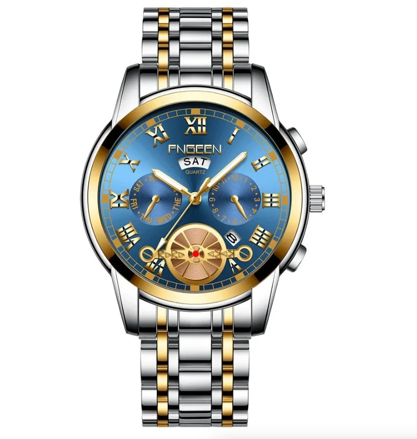 The Perfect Part The Perfect Part Quartz Wristwatch Silver Blue Gold — product photo