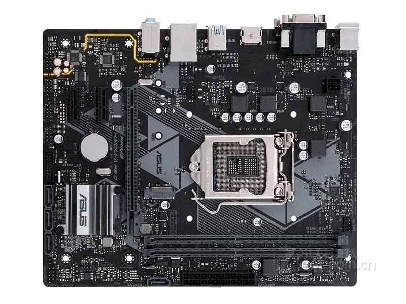 Green Micro ATX motherboard with silver LGA 1151 socket and black DDR4 slots