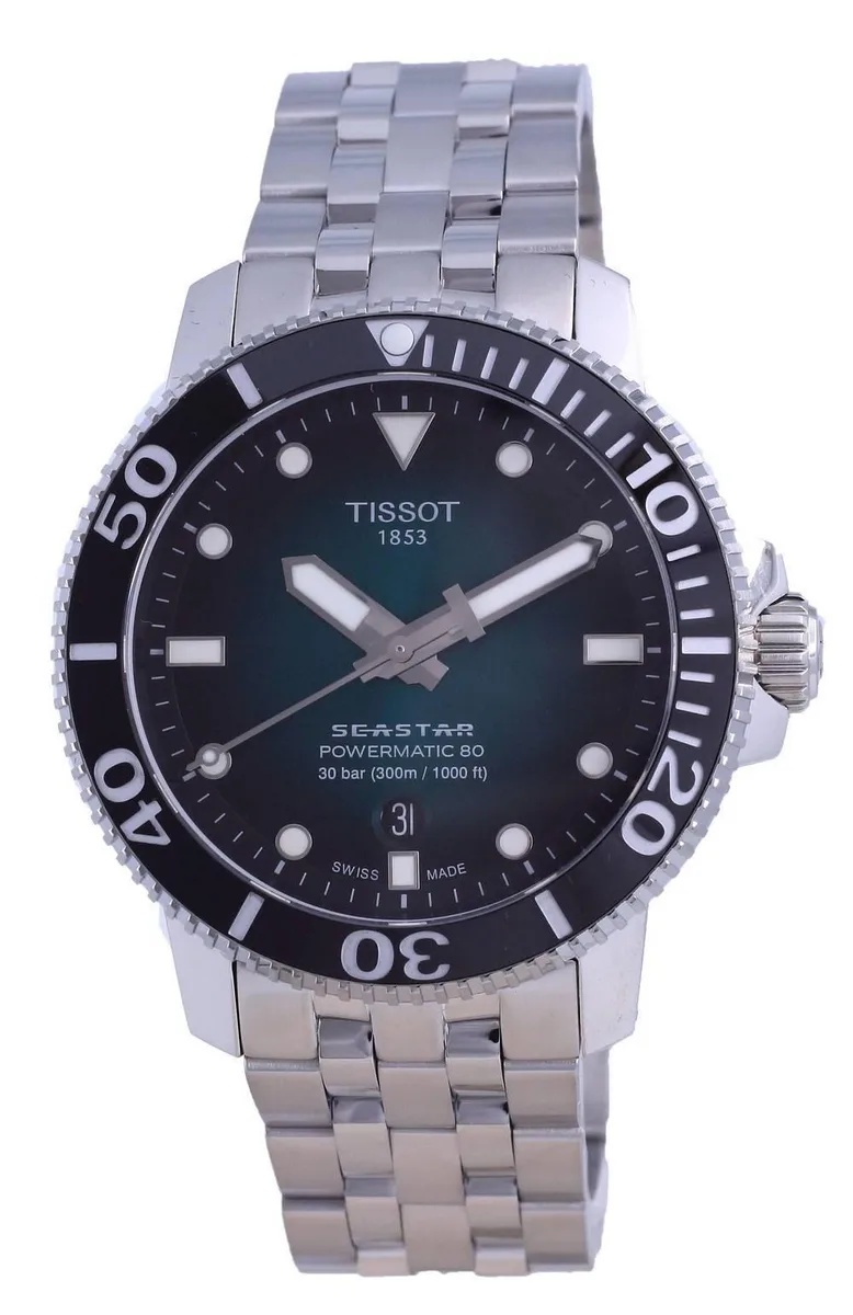 Tissot Tissot Seastar 1000 Powermatic 80 T120.407.11.091.01 Green Dial 300M Watch — product photo
