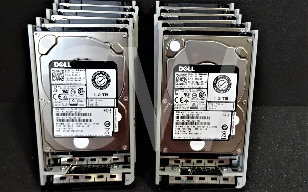 DELL DELL AL14SEB120N 1.2TB 10K RPM 12Gb/s 2.5" SAS internal hard drive — 商品写真