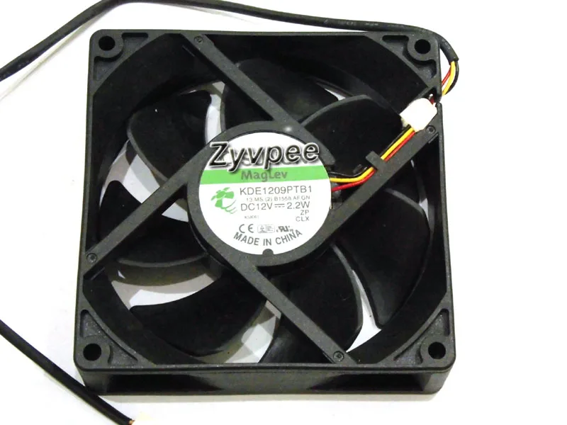Zyvpee Zyvpee KDE1209PTB1 90x25mm 3-pin case fan — foto do produto