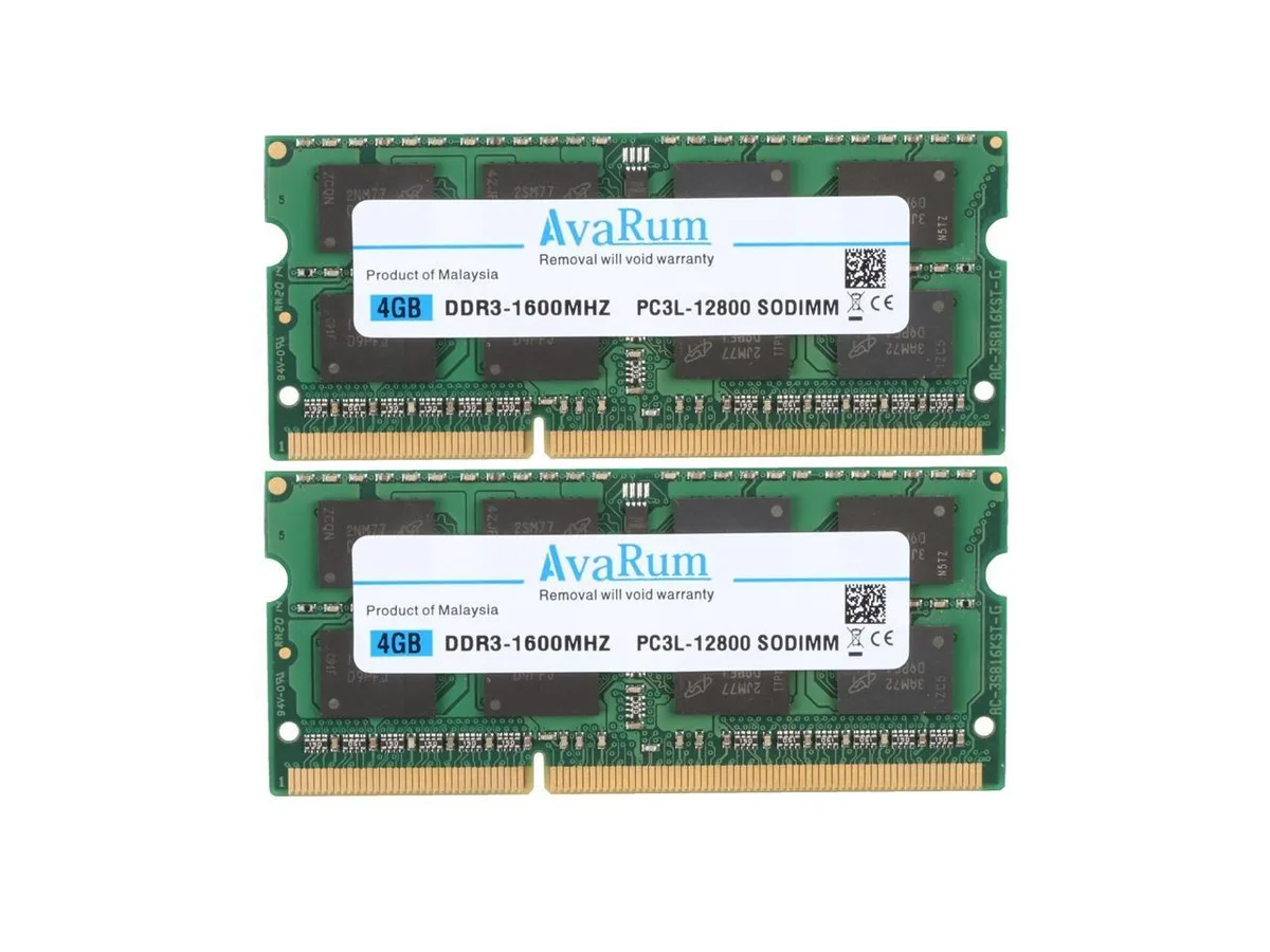Avarum Avarum 8GB (2x4GB) DDR3L 1600 PC3L-12800 204-Pin SODIMM memory upgrade — 商品照片