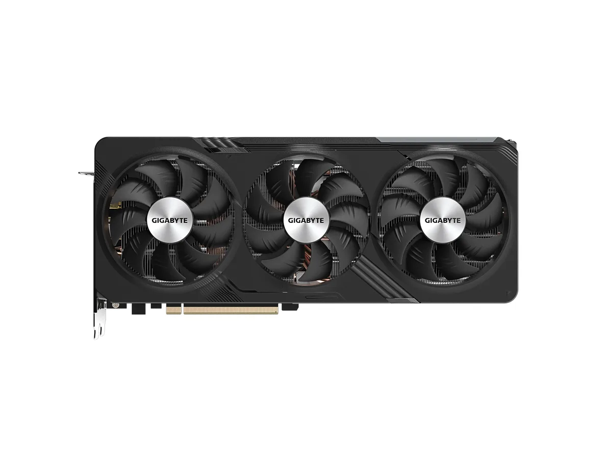 GIGABYTE Radeon RX 7700 XT graphics card, triple-fan cooler, metal backplate, 2.7-slot ATX form factor