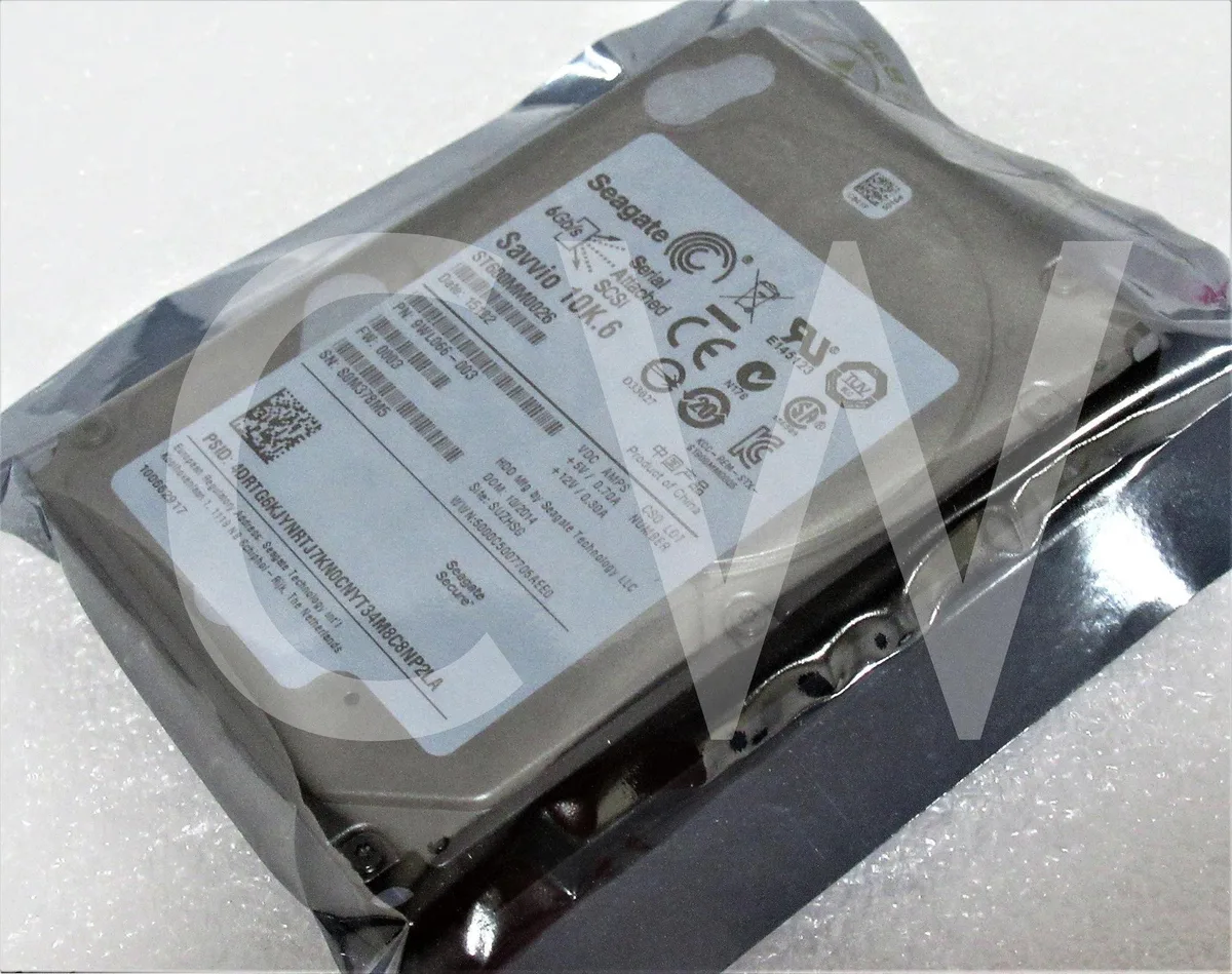 Silver 2.5 inch SAS hard drive with exposed circuit board