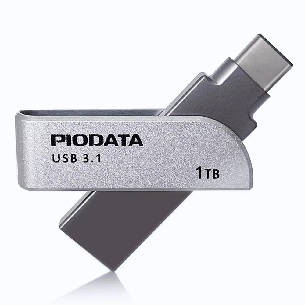 PIODATA PIODATA iXflash 1 TB USB 3.2 Gen 1 USB-A &amp; USB-C USB flash drive — foto produk
