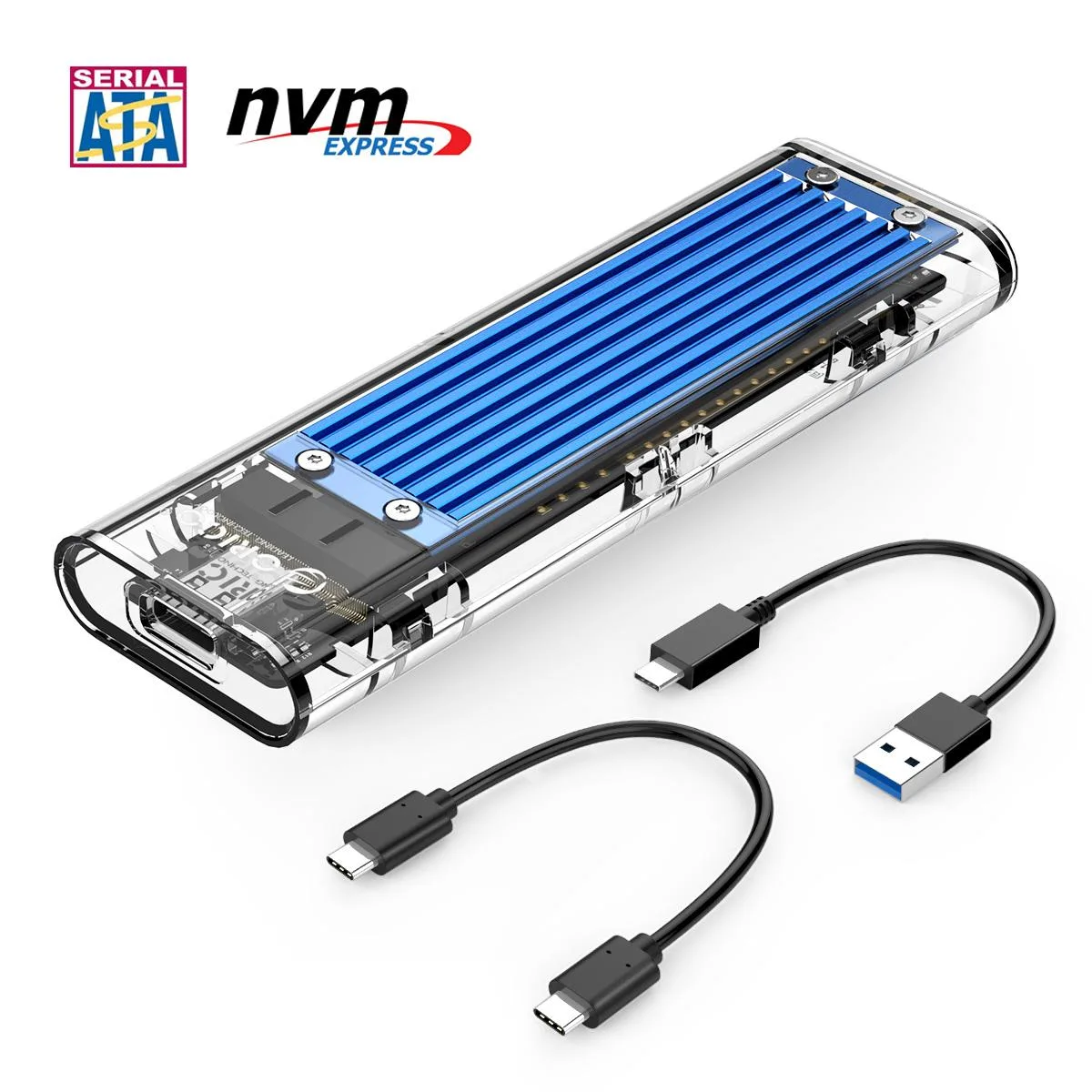Orico Orico TCM2M-C3 M.2 NVMe SATA drive enclosure USB 3.1 10Gbps 2230-2280 50cm cables — photo du produit
