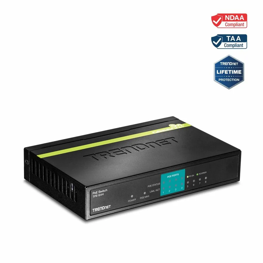 TRENDnet TRENDnet TPE-S44 8-port 10/100 PoE switch 4 PoE 30W 1.6Gbps — foto produk