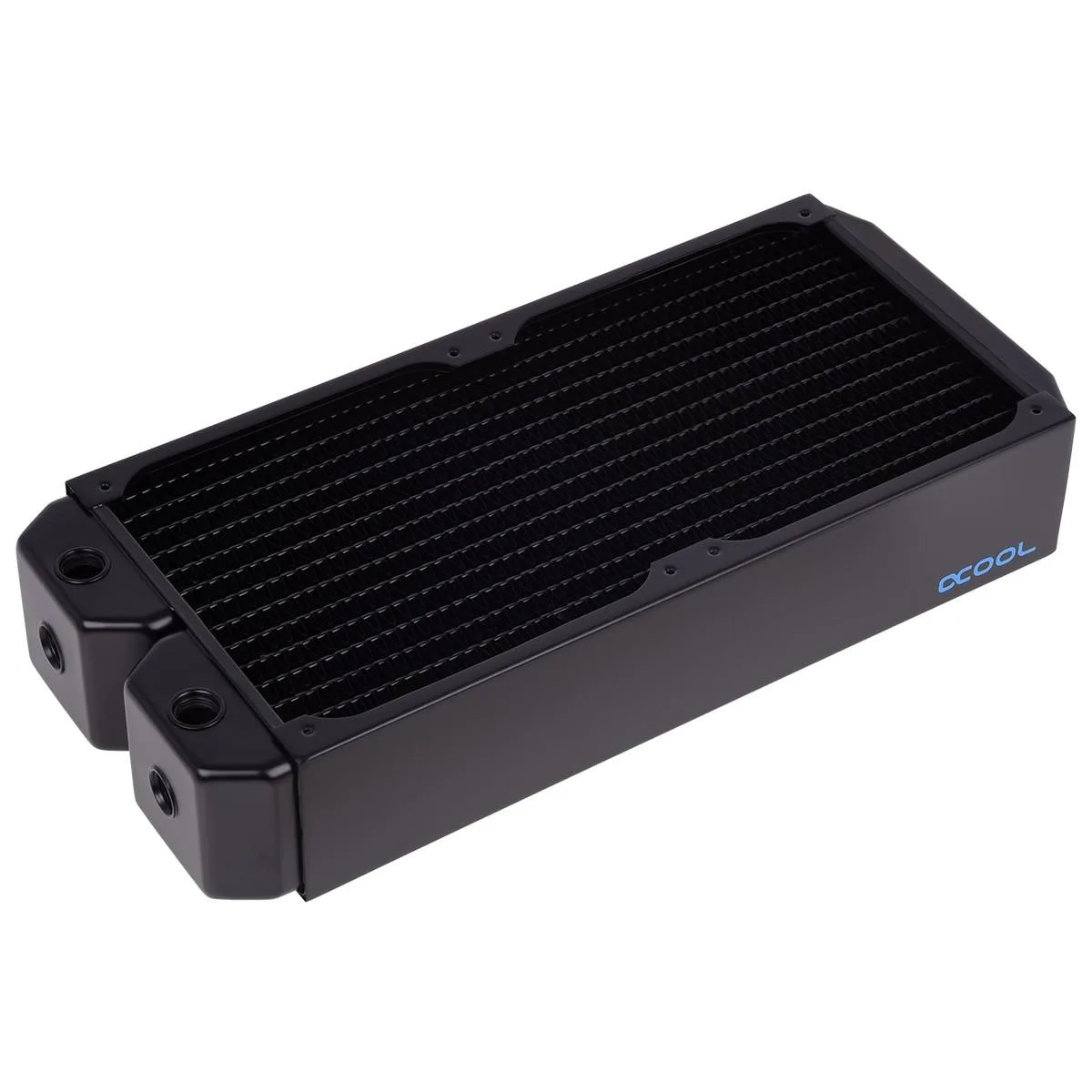 Alphacool Alphacool NexXxos UT60 Full Copper Radiator 280 140mm x 2 Black G1/4 60mm 14177 diy cooling — product photo