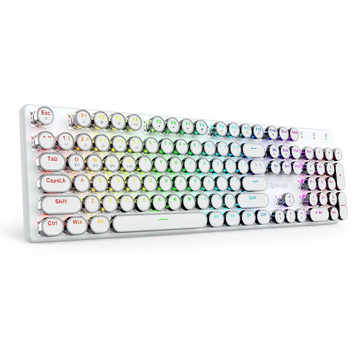 Redragon K710 Wireless Mechanical Gaming Keyboard, White — 商品照片