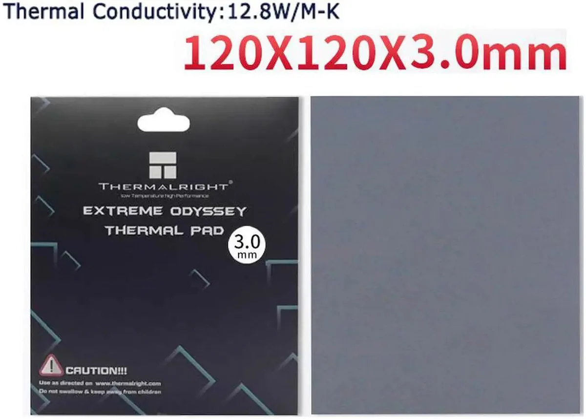 Lirealar Lirealar 120x120mm 12.8 W/mK thermal pad 3.0mm 15g — 제품 사진