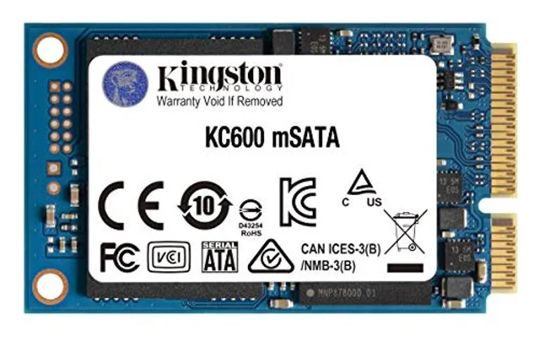 Kingston Technology Corp. Kingston Technology Corp. KC600 512GB mSATA SATA internal SSD with 256-bit encryption — product photo