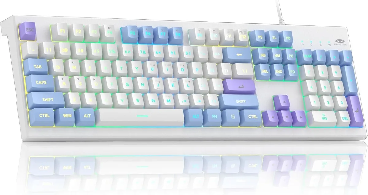 TUKO TUKO Lris Violet Gaming Keyboard 104 Keys Wired RGB — product photo