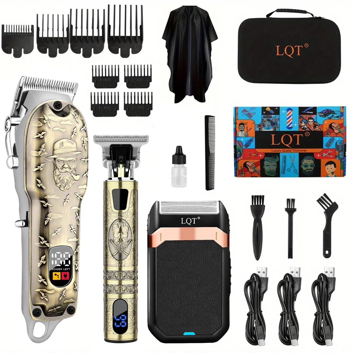  LQT Hair Clipper Set Bronze 180 min — preces foto