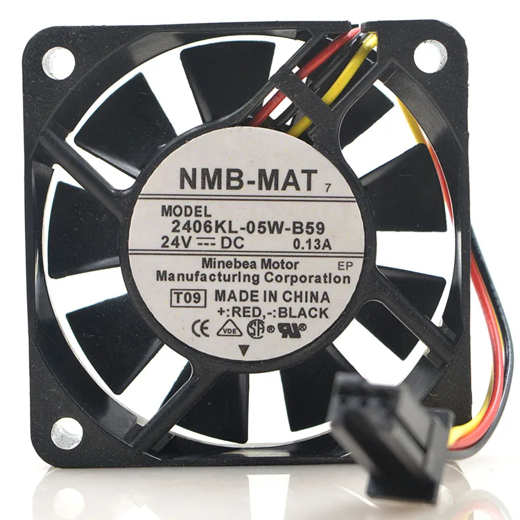 SXDOOL SXDOOL MODEL2406KL-05W-B59 60mm 24V 0.13A 4600 RPM 130 CFM 2 Ball case fan — 商品照片