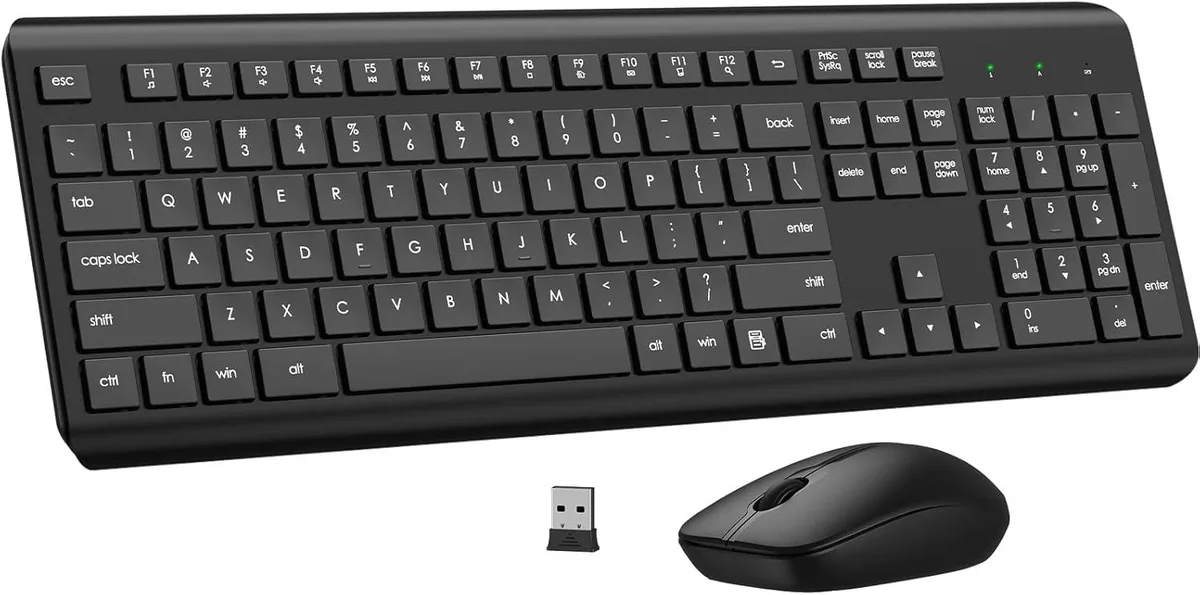 TUKO TUKO Wireless Gaming Keyboard & Mouse Combo 2.4 GHz 1600 DPI 365-Day Battery — produktbild