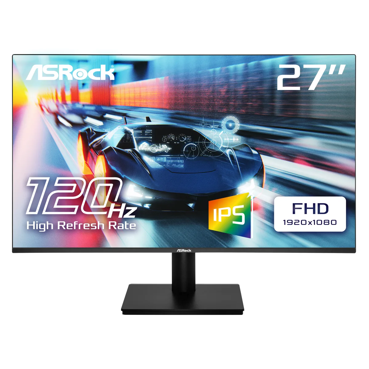 ASRock Phantom Gaming ASRock Phantom Gaming CL27FFA 27" 120Hz FHD IPS gaming monitor — product photo