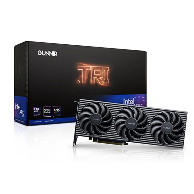 GUNNIR GUNNIR Intel Arc B570 Tri 10G OC graphics card — photo du produit