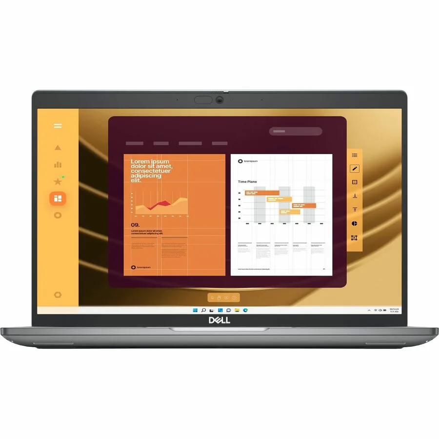 Titan Gray Dell Latitude 5450 14 inch laptop closed view