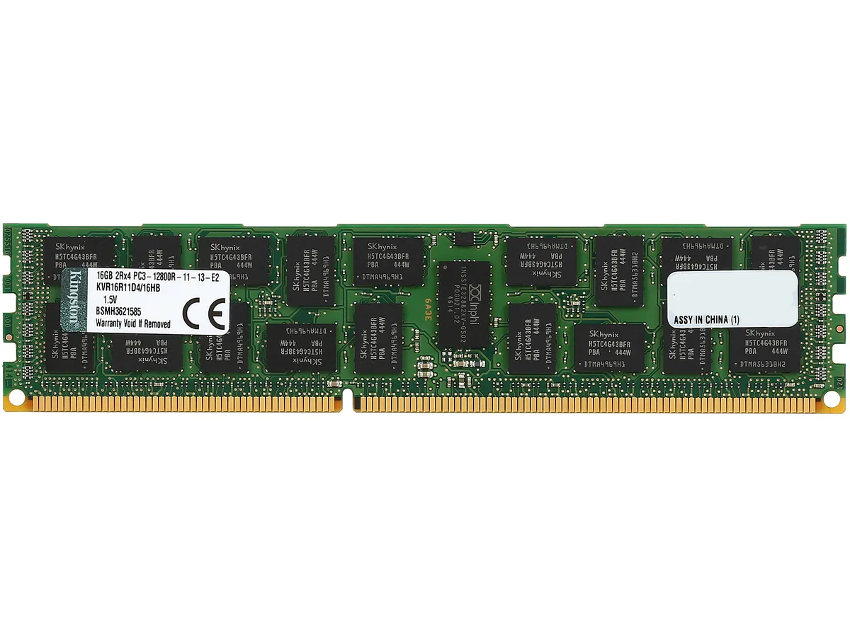 Kingston Technology Corp. Kingston Technology Corp. KVR16R11D4/16HB 16GB DDR3 1600 ECC Registered server RAM — foto del prodotto