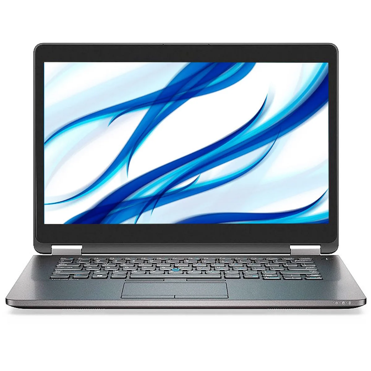 Silver Dell Latitude E7470 laptop, 14 inch non-touch screen, compact business design