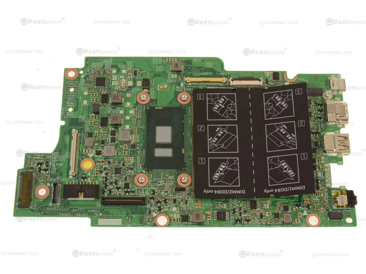Dell Latitude 13 3379 motherboard with Intel Pentium 4405U 2.1GHz CPU