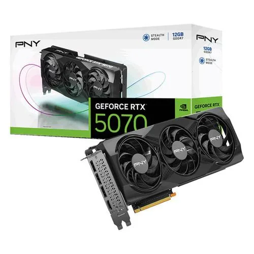 PNY Technologies, Inc. PNY Technologies, Inc. VCG507012TFXPB1 GeForce RTX 5070 12 GB GDDR7 graphics card — product photo