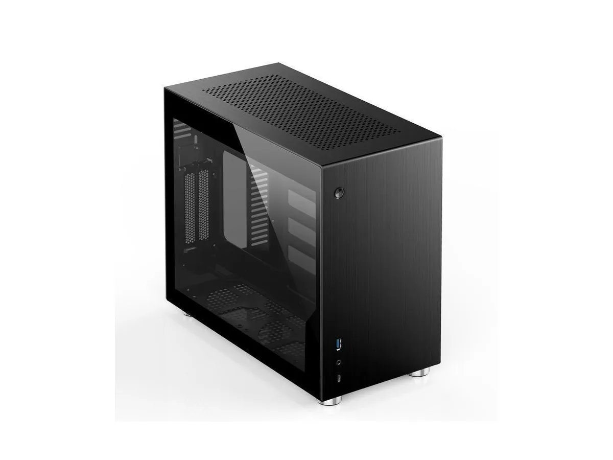 Corn Electronics Corn Electronics V10 Mini-ITX PC Case Black Dual Glass — foto del prodotto