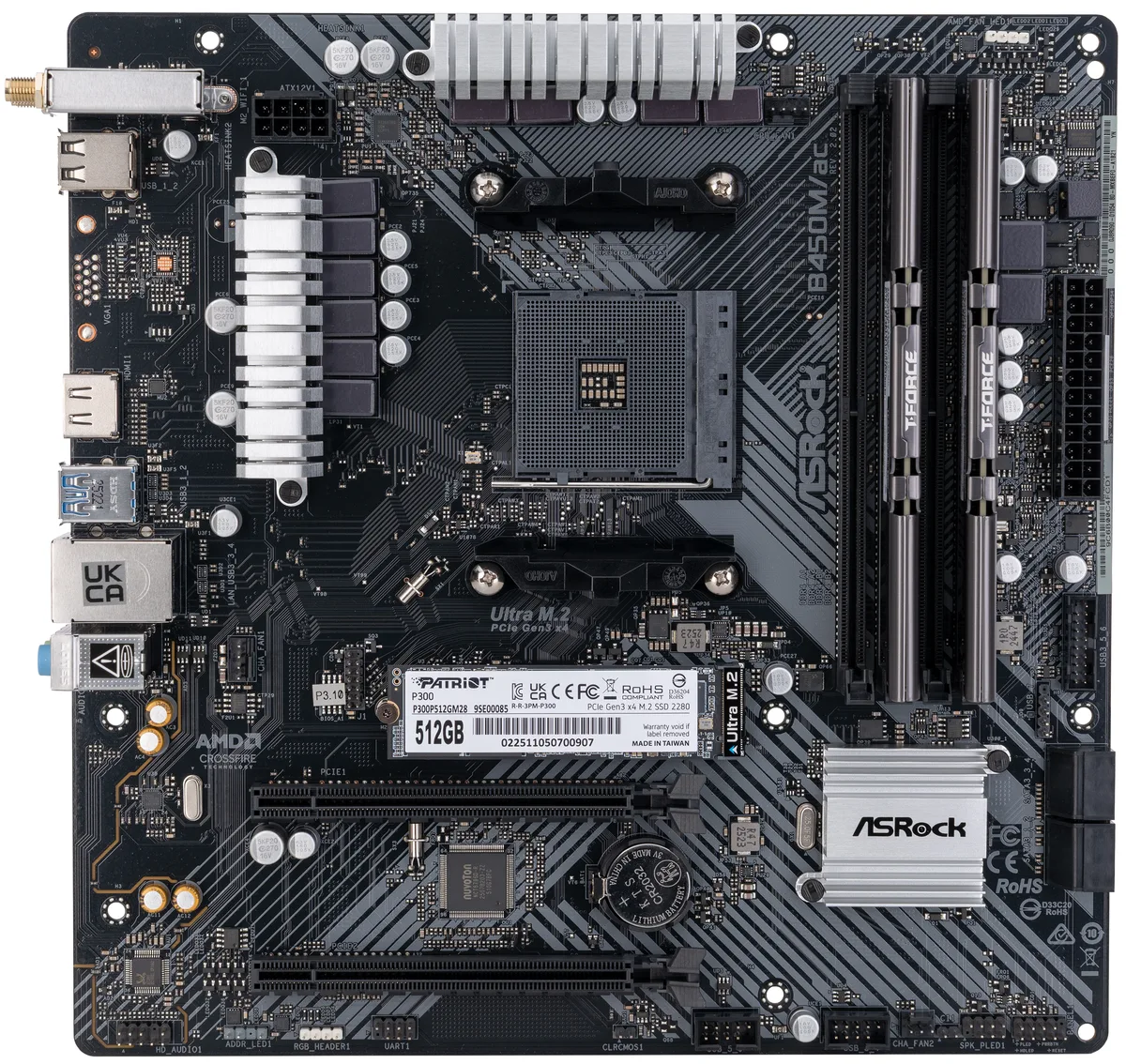 ABS ABS MOBO MEMORY SSD 003 embedded solution B450M/AC R2.0 16GB DDR4 512GB NVMe — product photo