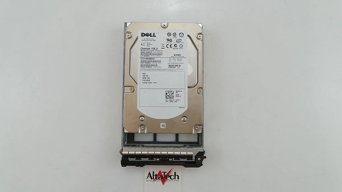 DELL DELL XX518 146GB 15000 rpm SAS 3.5" internal hard drive — produktbild