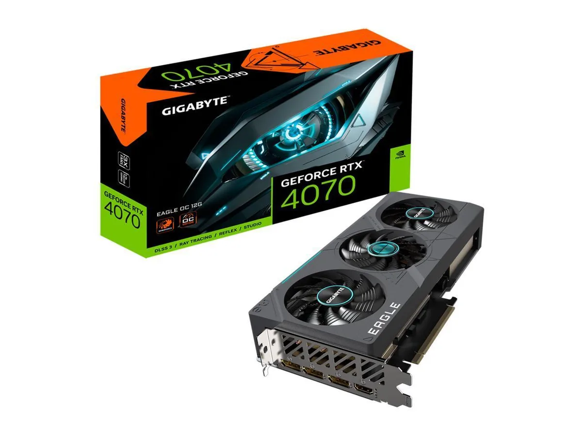 GIGABYTE GIGABYTE Eagle GeForce RTX 4070 12GB GDDR6X OC graphics card — product photo
