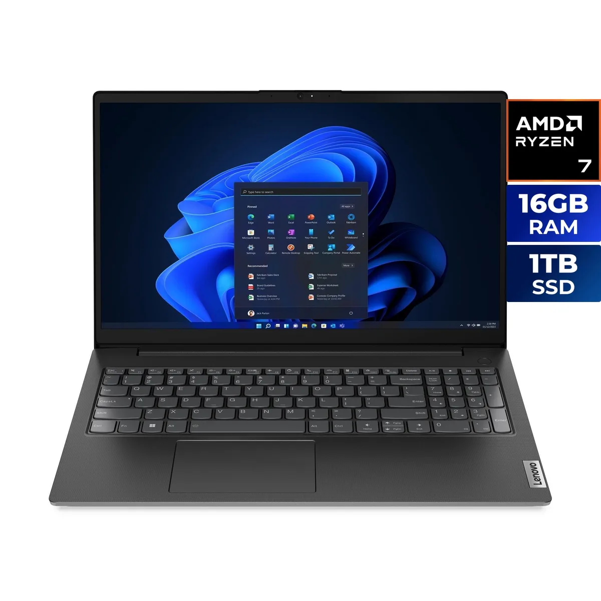 Lenovo V15 Gen 4 laptop in Business Black finish