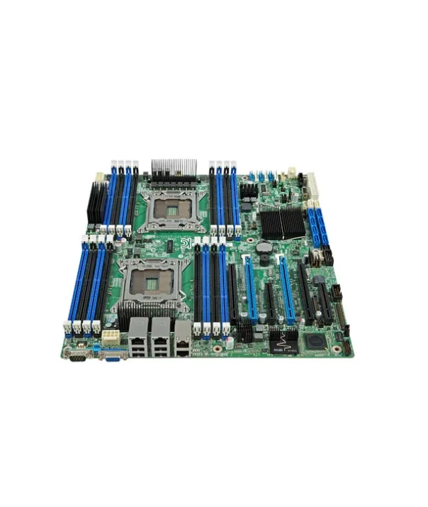 Green SSI EEB server board with dual LGA 2011 sockets and sixteen DDR3 slots
