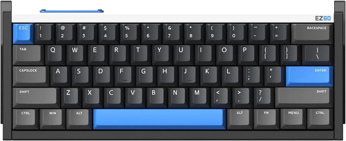 IQUNIX IQUNIX EZ60 60% Gaming Keyboard 61 Keys Magnetic Jade Switches 8000Hz 0.05mm Actuation — 商品写真