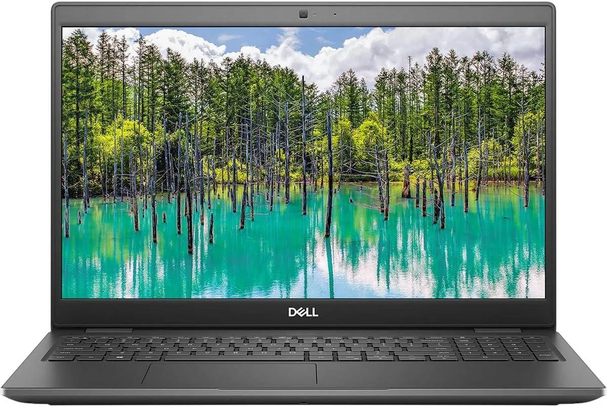 Silver Dell Latitude 3510 laptop with 15.6 inch HD screen closed