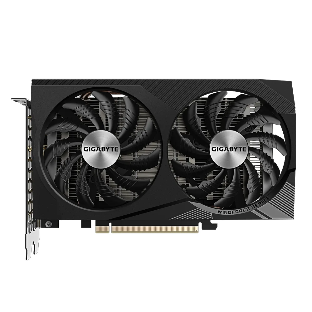 GIGABYTE GIGABYTE GV-N3050WF2OCV2-8GD GeForce RTX 3050 graphics card — product photo