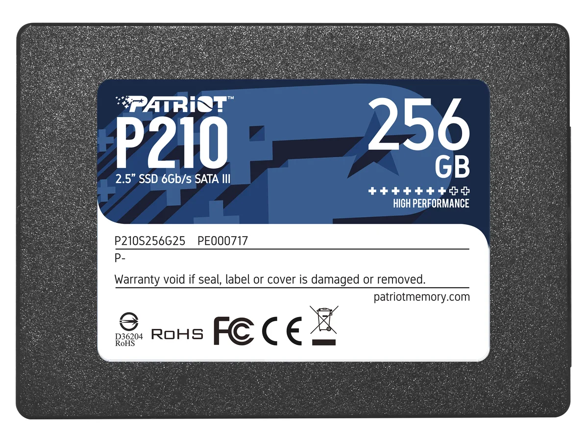 Patriot Memory Patriot Memory P210S256G25 2.5" 256GB SATA internal SSD — product photo