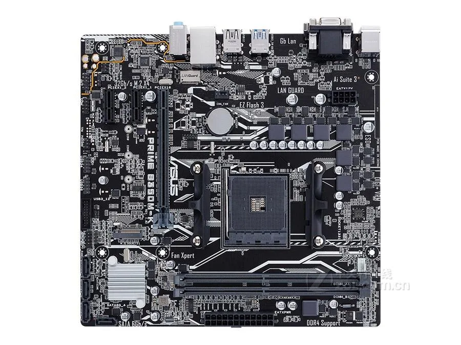 Green Micro ATX motherboard with silver heatsinks and black PCB