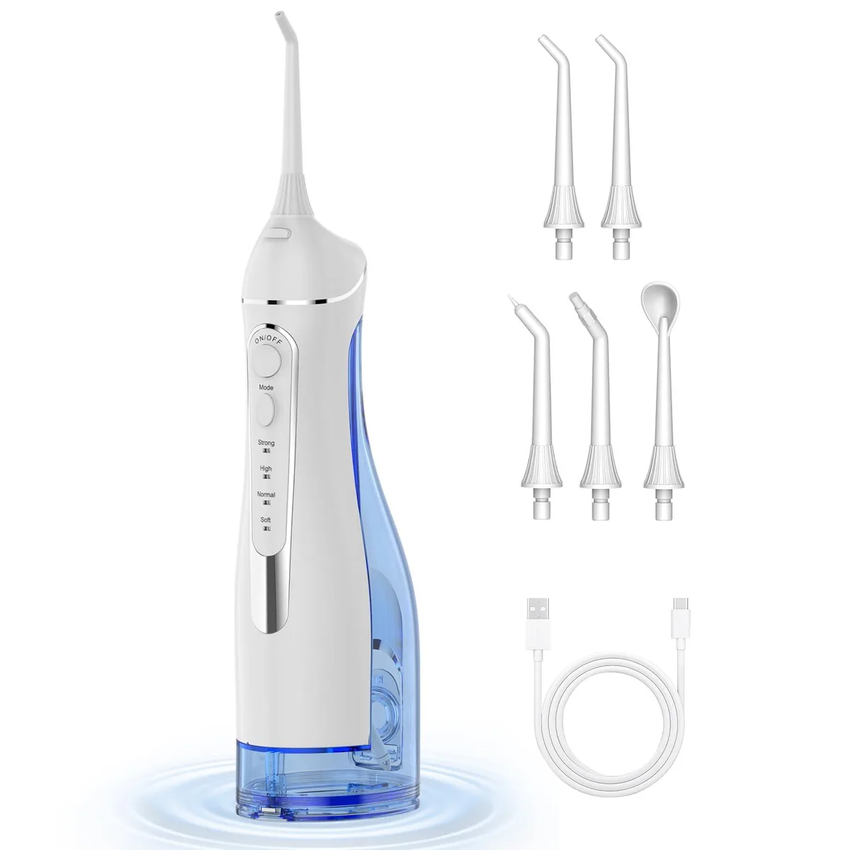  Waterpik Cordless Pulse C260 Water Flosser White 300ml 5 Nozzles 4 Modes IPX7 — product photo
