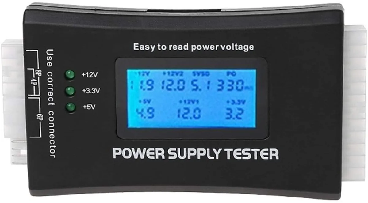 myVolts myVolts ATX Power Supply Tester 20/24 Pin LCD — fotografija proizvoda
