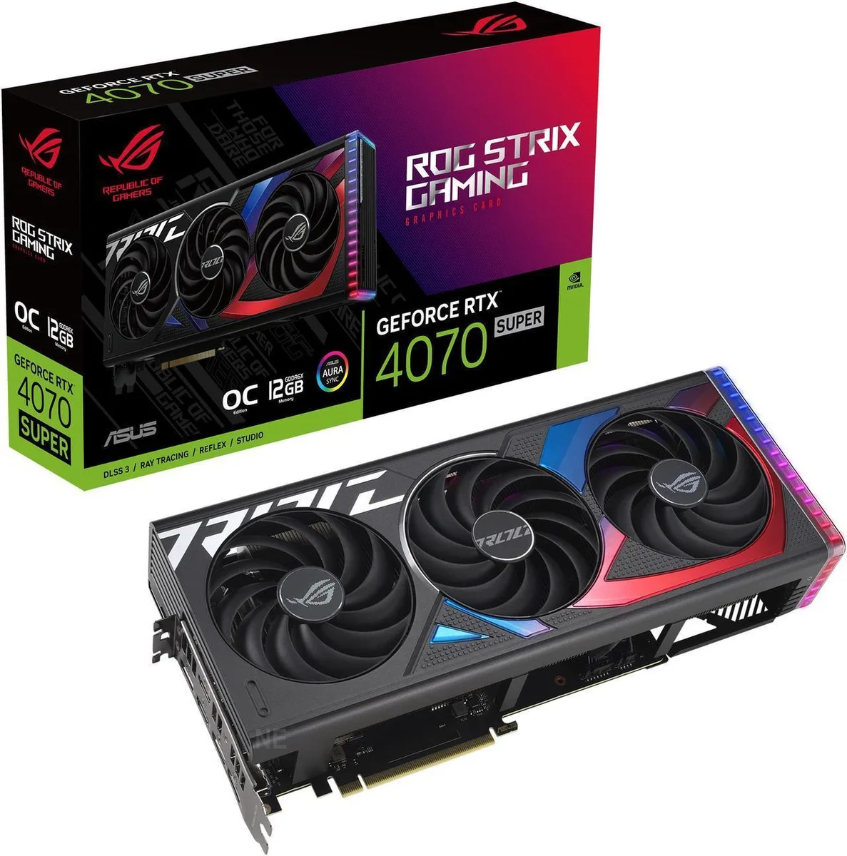 ASUS ASUS ROG Strix GeForce RTX 4070 SUPER OC Edition graphics card — toote foto