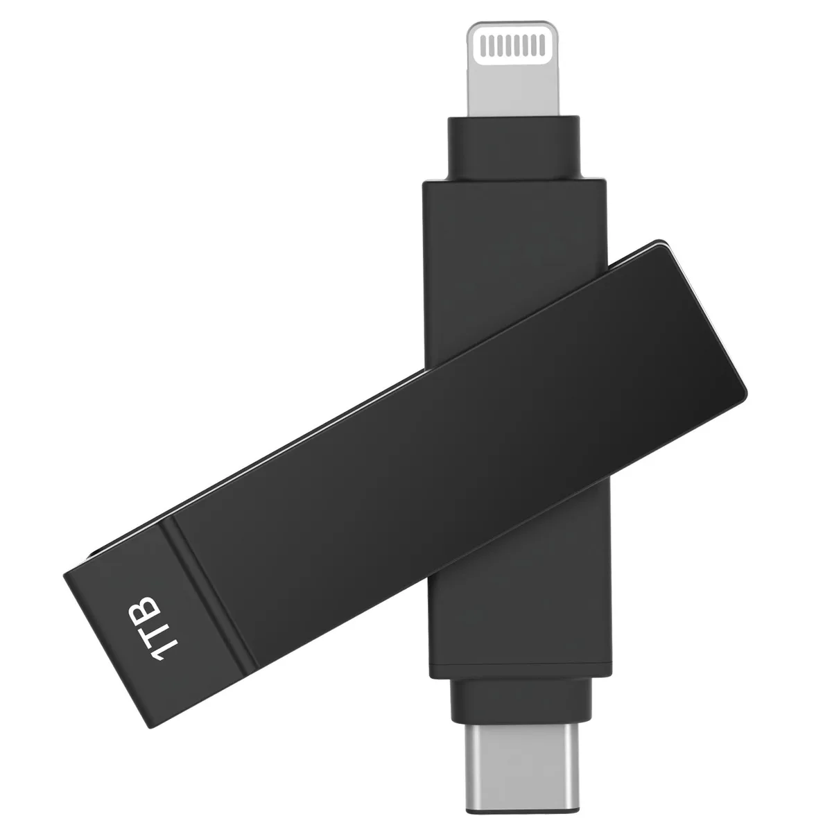 PIODATA PIODATA iXflash 1TB USB Flash Drive Black 3.2 Gen 1 Lightning USB-C AES-256 — 商品照片