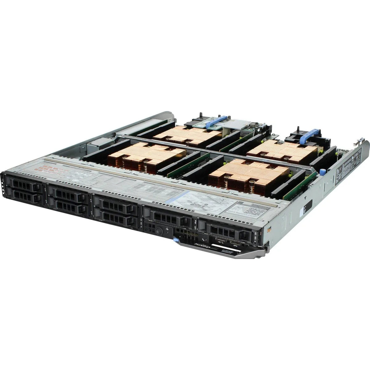 Dell PowerEdge FC830 2U rack chassis with eight 2.5-inch drive bays and H730 controller
