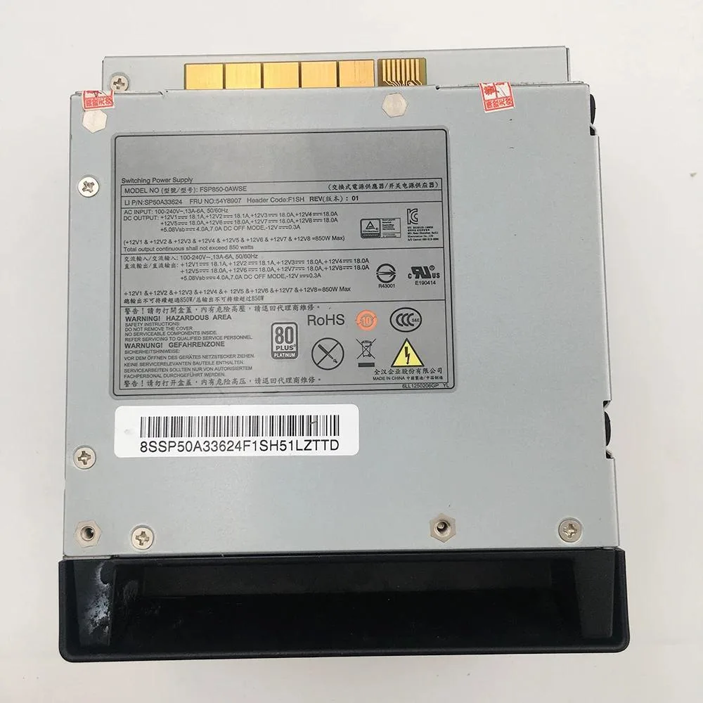 KHACHIMO KHACHIMO FSP850-0AWSE 850W Workstation Power Supply 54Y8907 — photo du produit