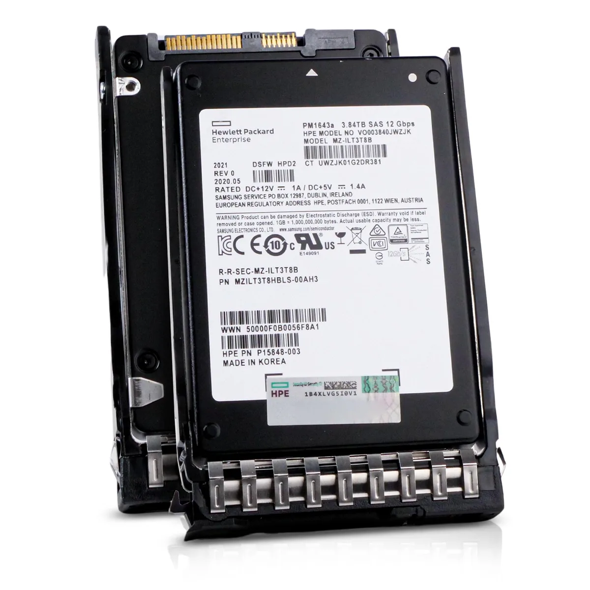 HP Generation 11 3.84TB SAS 2.5in enterprise SSD in Gen11 tray